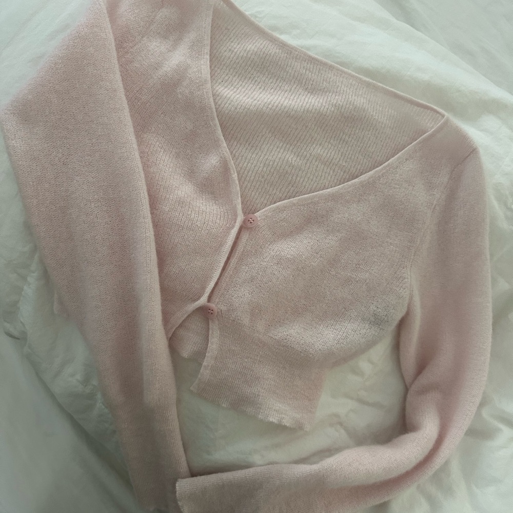 Jacquemus Pink Knit Cardigan Sweater